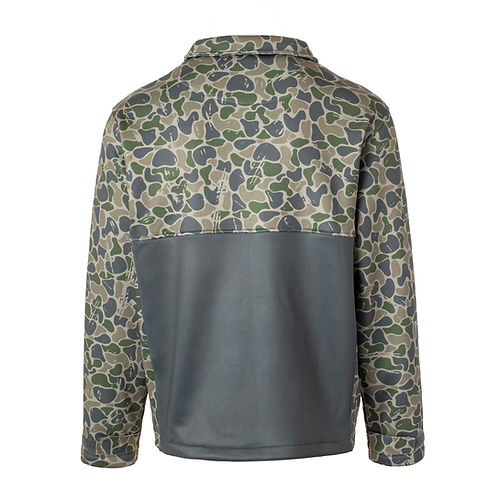 Men's Backwoods Camo Quarter Zip Fleece Pullover