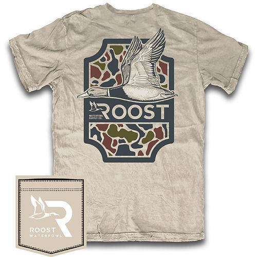 Men's Roost Camo Shield Tee- Moss