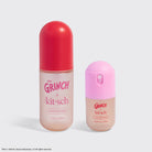 The Grinch x Kitsch Cindy-Lou Duo, full-size red and mini pink hair perfume bottles