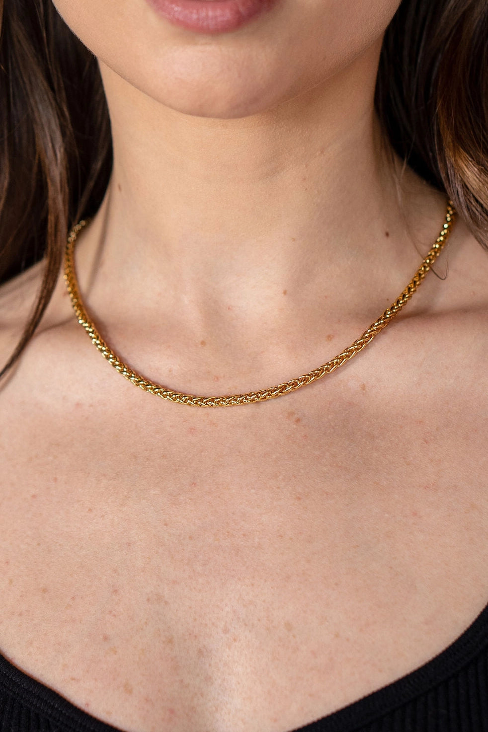 Knotted Necklace Mini, Gold