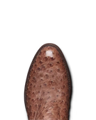 Tecovas cowboy boots in brown leather ostrich – handmade western boots for men