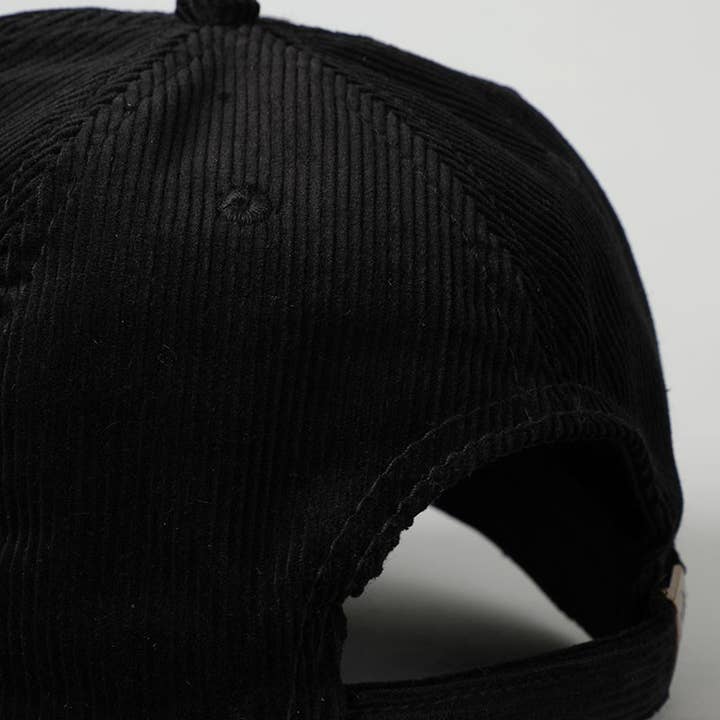 Black & Brown 2 Tone Corduroy Suede Hat