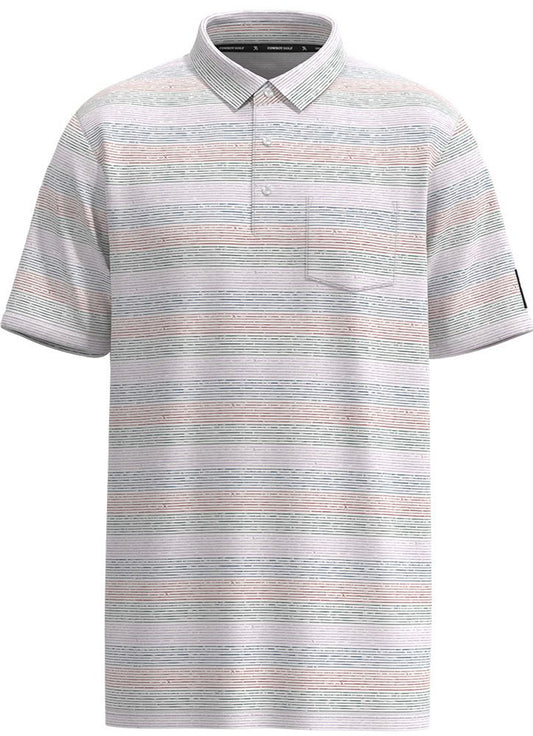 Hooey Men's Cowboy Golf Hot Shot Striped Polo