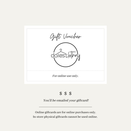 Gift Card (E-Gift Card)