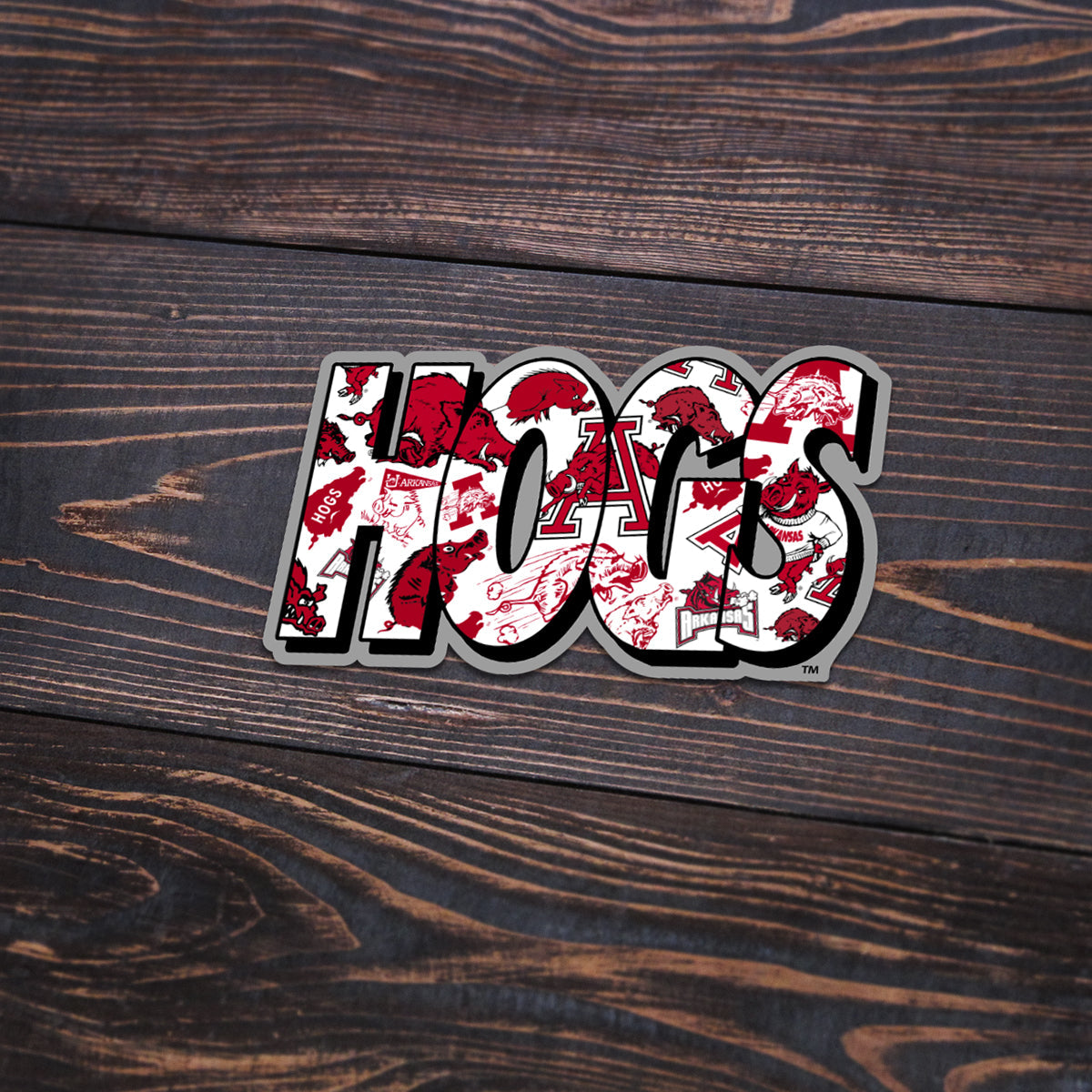 Hogs Multi Logo Sticker