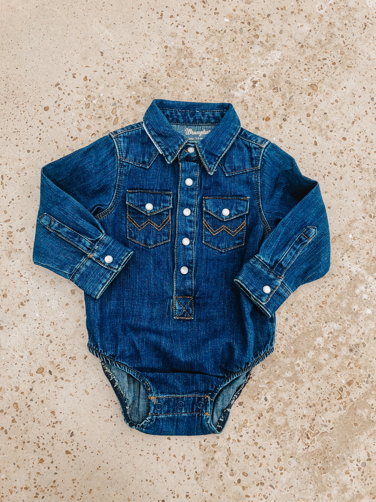 Baby Boy Denim Bodysuit