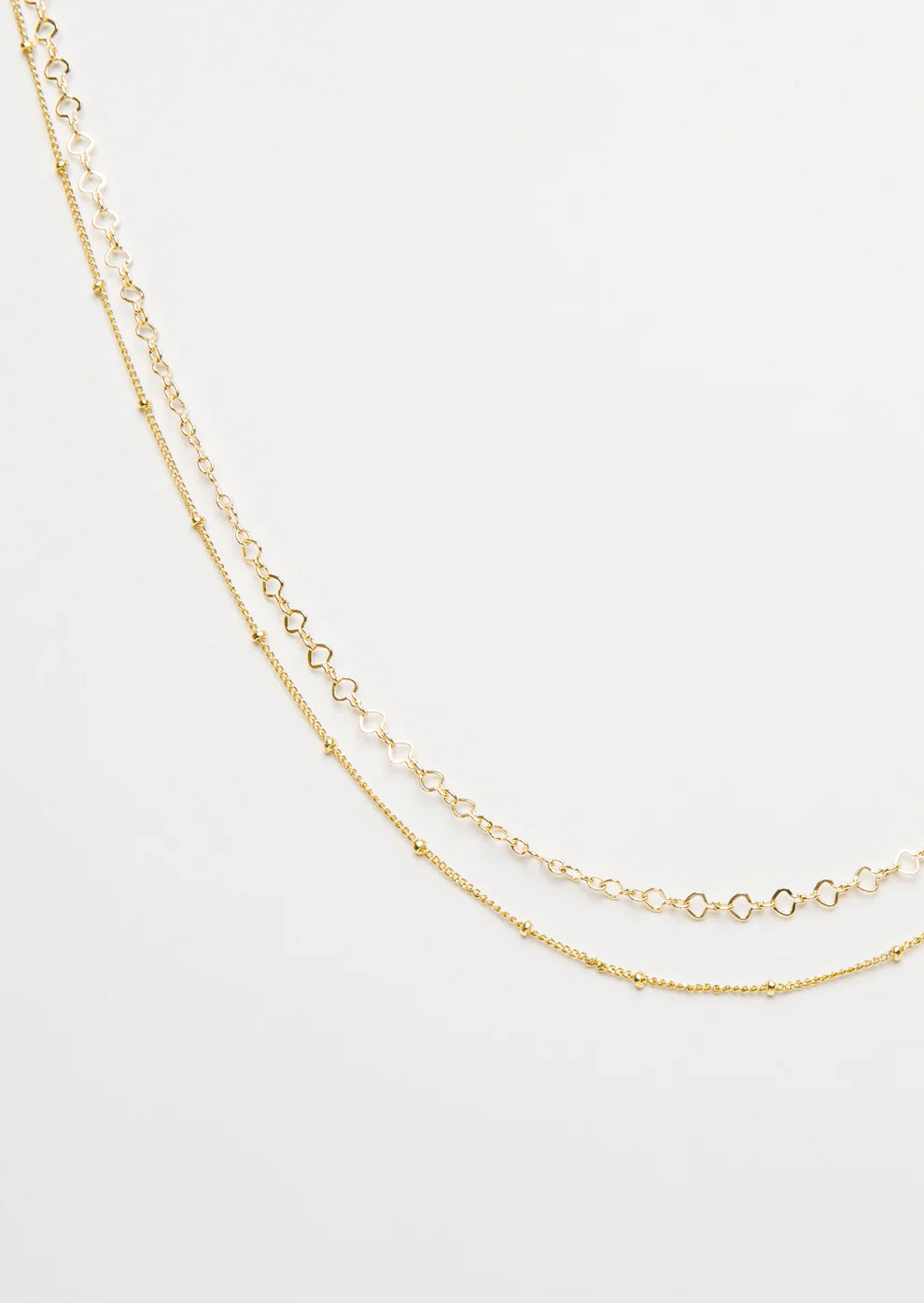 Gold Satellite Layered Choker Necklace - Water Resistant