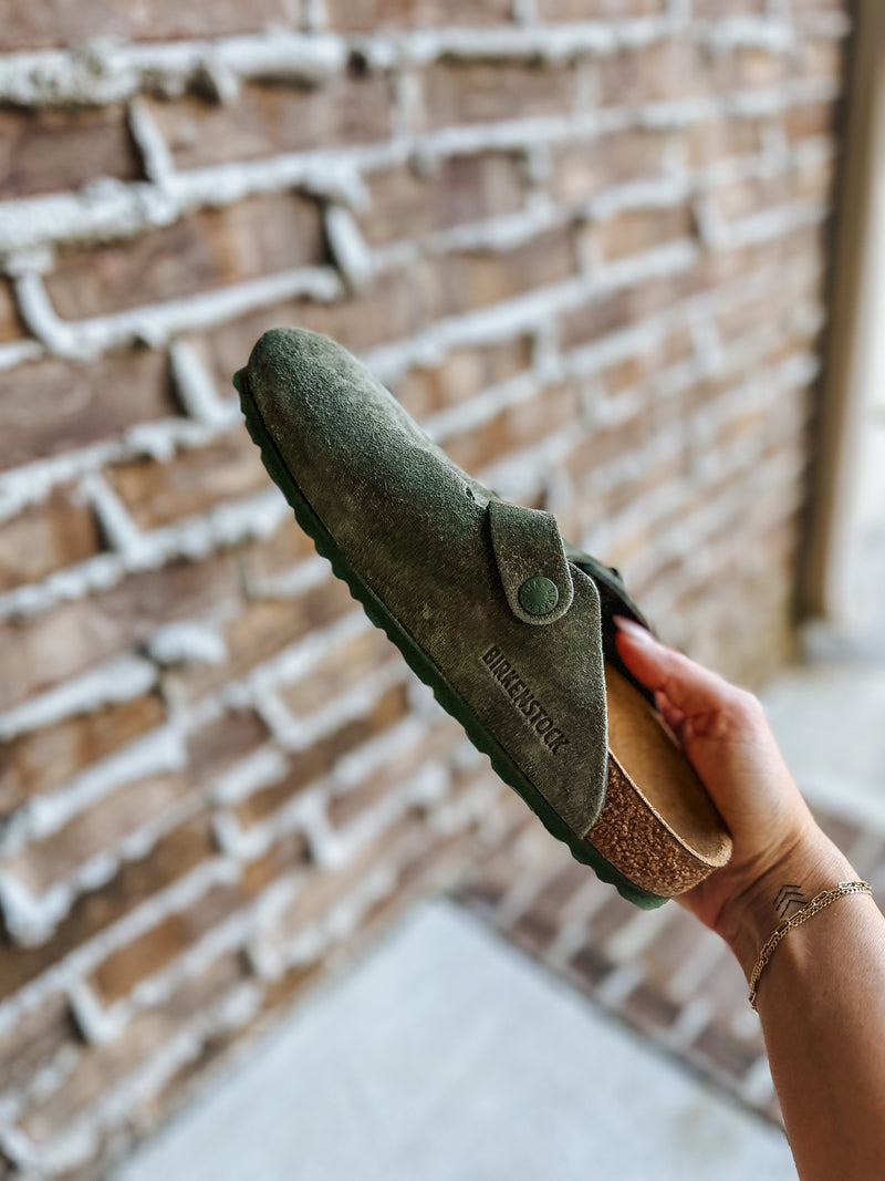 Boston Suede Leather Shoe By Birkenstock