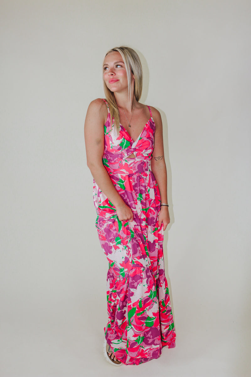 Along For The Ride Orchid Tropical Dress