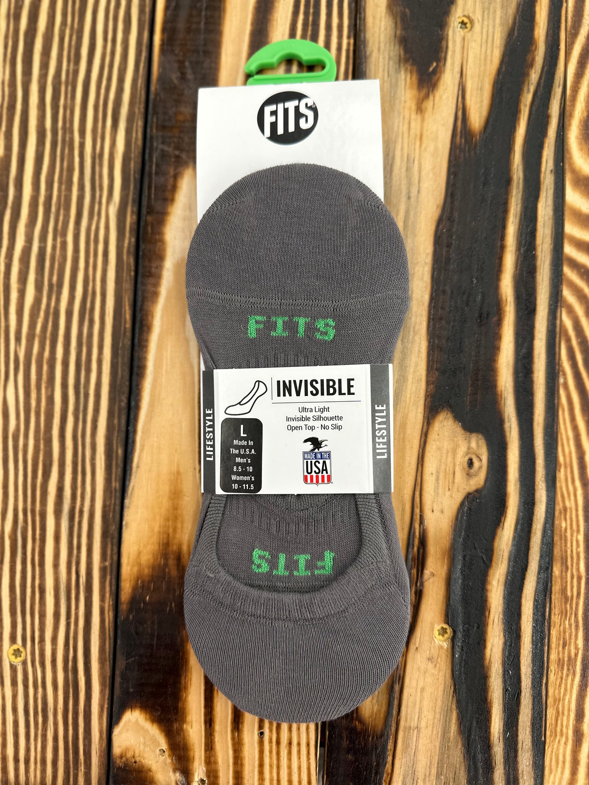 Fits Invisible Socks Grey
