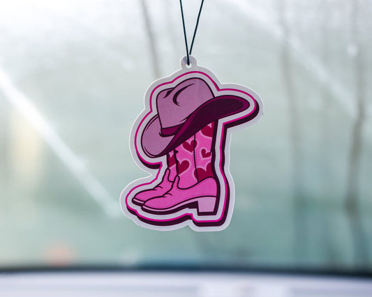 Pink Wild West Blueberry Scented Air Freshener