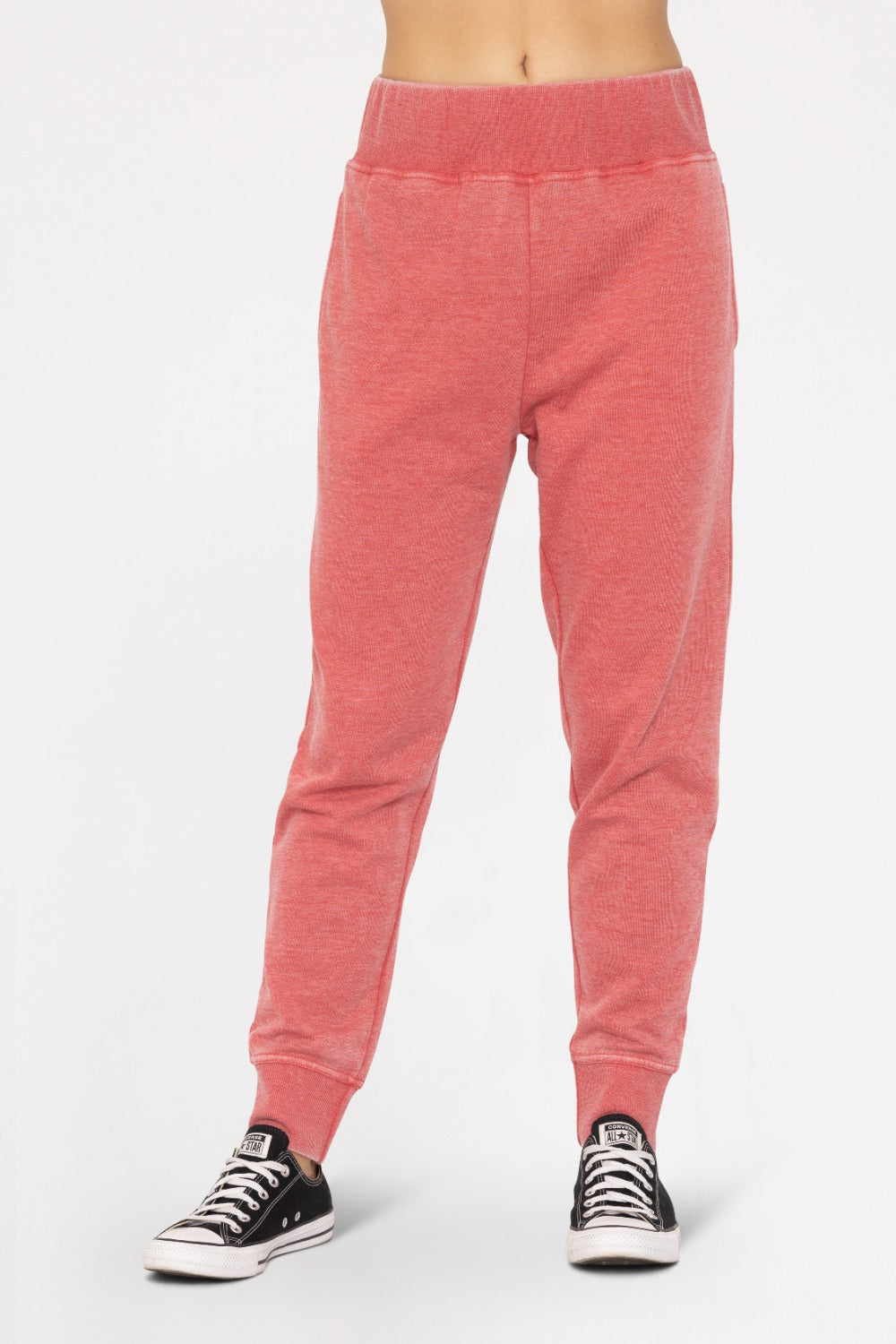 Problem Solver Burnout Fleece Cherry Joggers