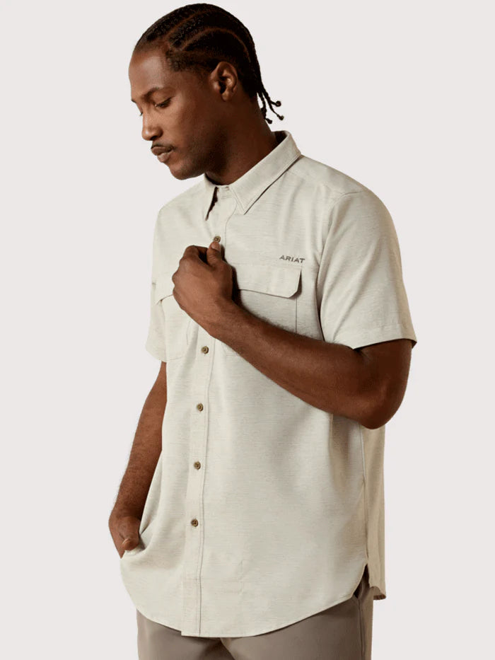 Ariat Men's Burnt Olive VentTEK Outbound Fitted Shirt