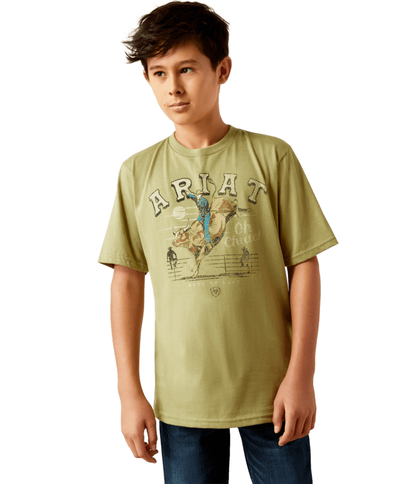 Ariat Youth Green Oh Chute Rider Graphic Tee