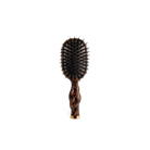 Teleties Mini Boar Brush in tortoise, bristle side front view