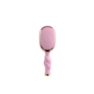 Teleties Mini Detangler Brush in Bubblegum Pink, back view with embossed logo