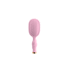 Teleties Mini Detangler Brush in Bubblegum Pink, bristle side front view