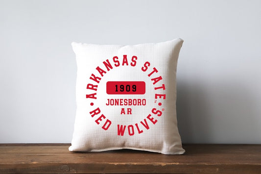 Arkansas State Throw Pillow