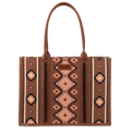 Wrangler Southwestern Pattern Canvas Wide Tote