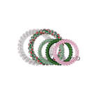 Teleties No Peeking Allowed mix pack of five spiral hair ties in holiday colors