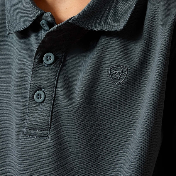 Ariat Boys Dark Slate TEK Performance Polo