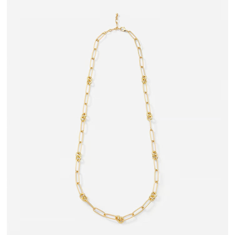 Charlie Paige Gold Paperclip Link Chain Necklace