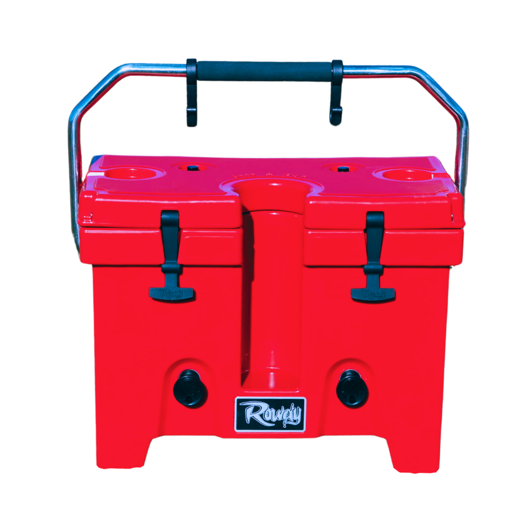 3 Gallon Rowdy Cooler- Red