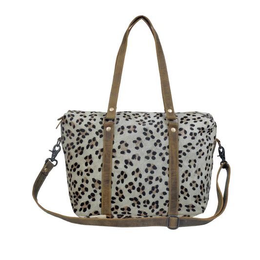 Pretty Print Mini Duffle- Leopard