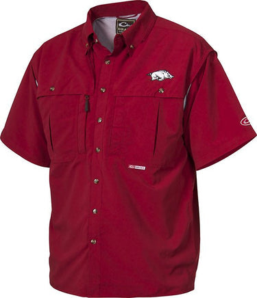 Drake Men's Arkansas Wingshooter's Short Sleeve Shirt