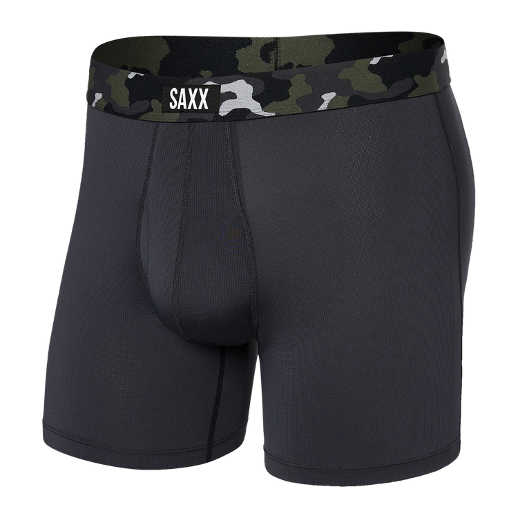 Sport Mesh Boxer Briefs- Black