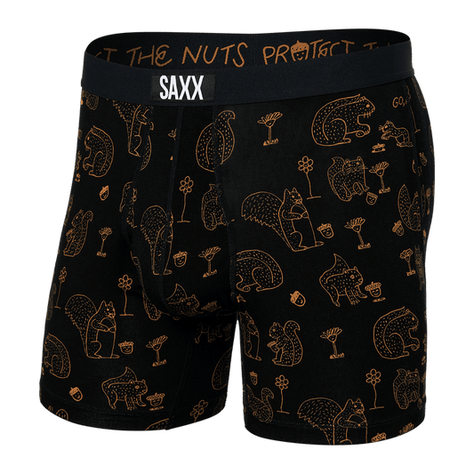 Ultra Super Soft Boxer Briefs- Protect the Nuts Black