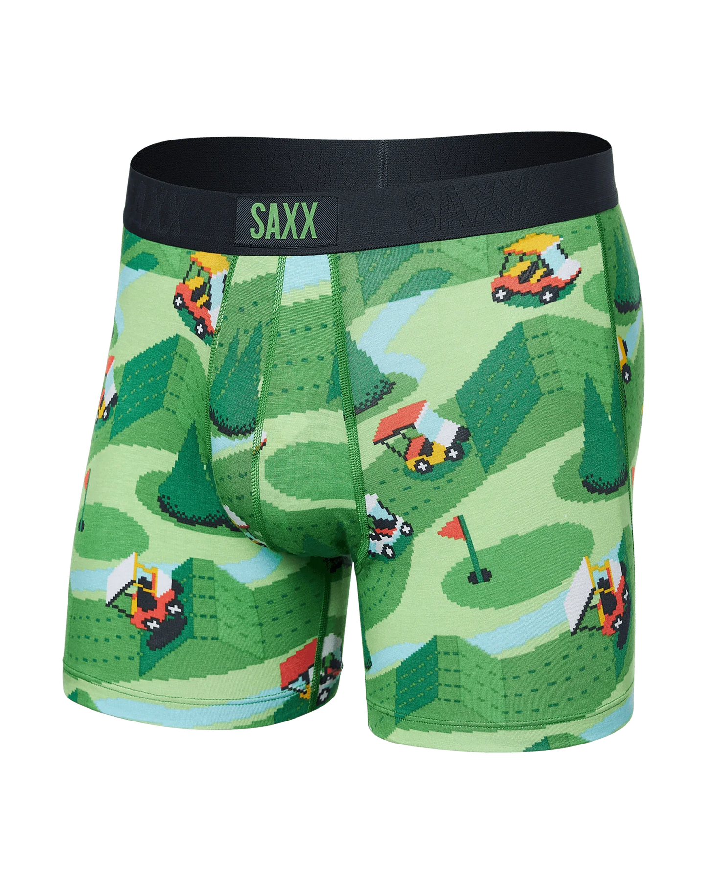 Vibe Super Soft Excited Carts Green Boxer Brief