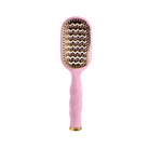 Teleties full size Vented Brush in Bubblegum Pink, bristle side front view