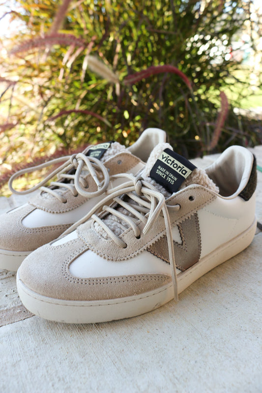 White Sherpa Beige Sneaker