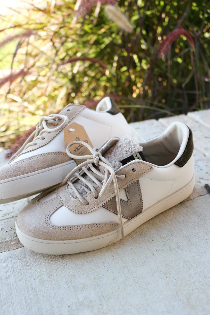 White Sherpa Beige Sneaker