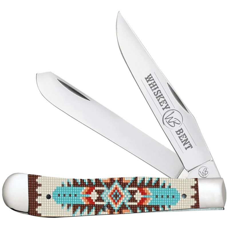 Turquoise Bead Trapper Knife