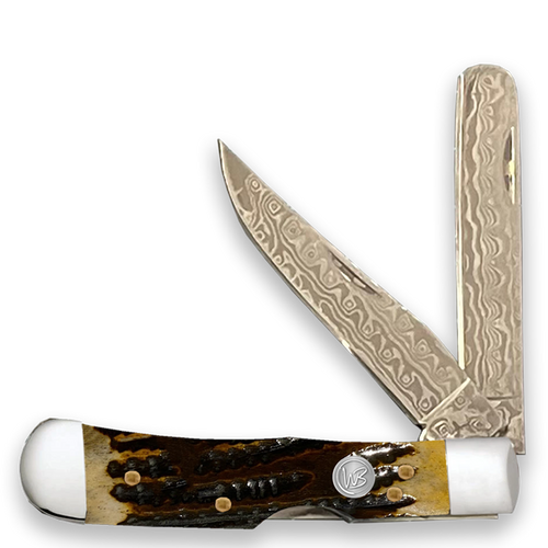 Whiskey Bent Honey Badger Trapper Bullcutter Knife