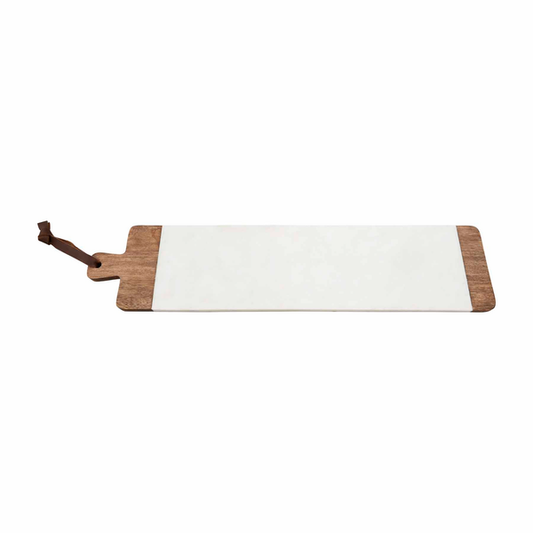 Long Wood and Marble Cheese Board
