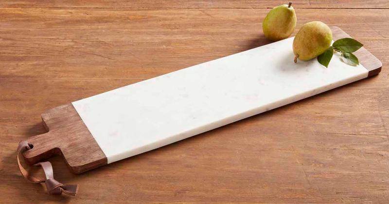 Long Wood and Marble Cheese Board