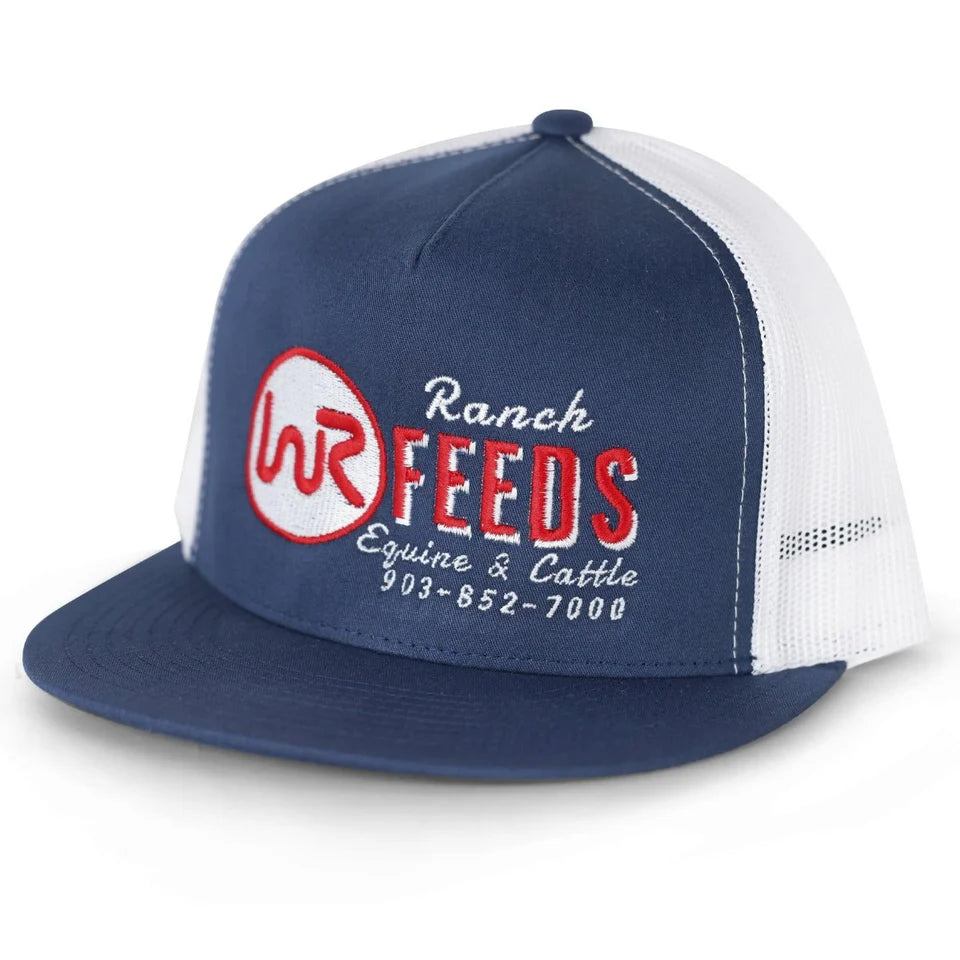 Men's Navy White Whiskey Feeds Hat