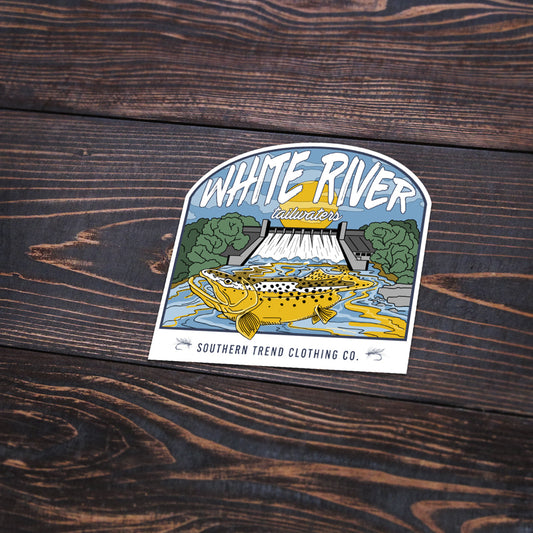 White River Tailwaters Sticker by Southern Trend