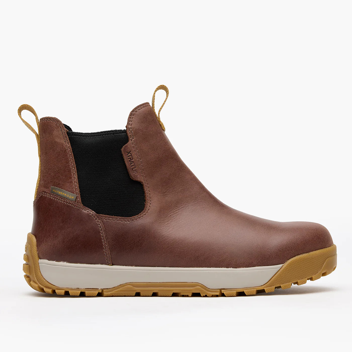 Men's Earth Brown Leather Ankle Deck XTRATUF Boot