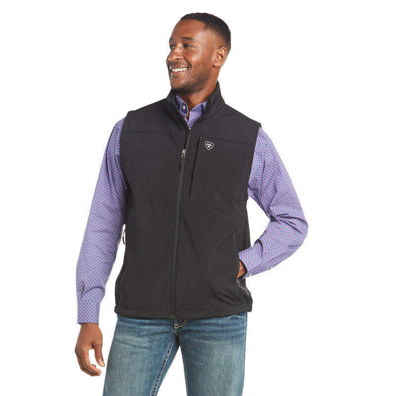 Vernon Black Mens Ariat 2.0 Softshell Vest