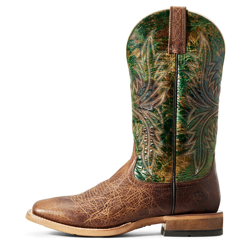 Cowhand Western Green Ariat Boot