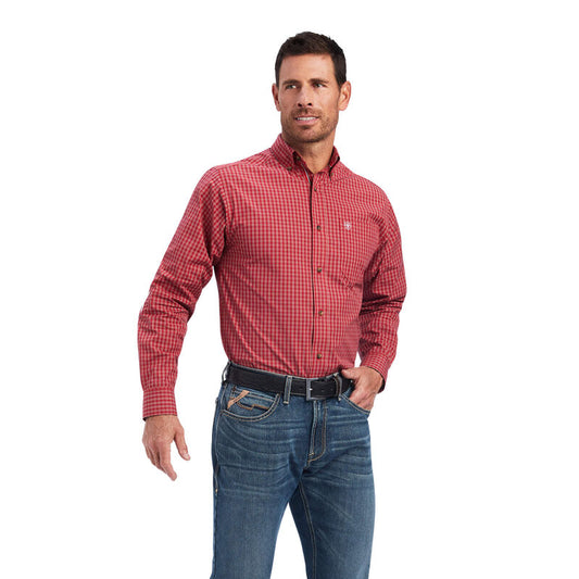 Ariat Men's Tango Red Pro Series Norwell Fitted Shirt