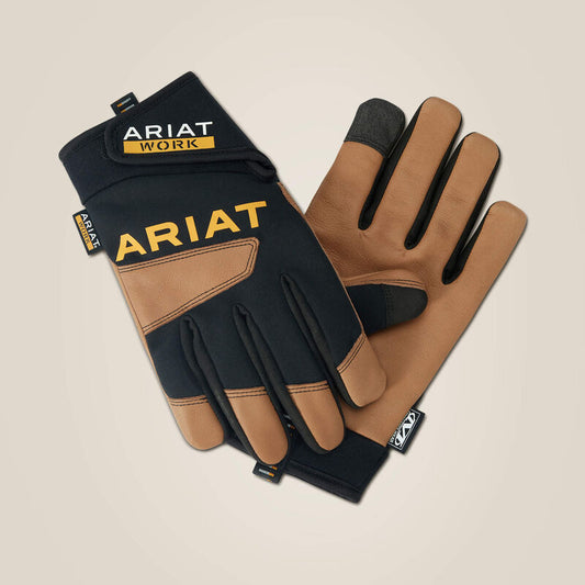 Ariat FlexPro Waterproof Work Glove- Brown & Black