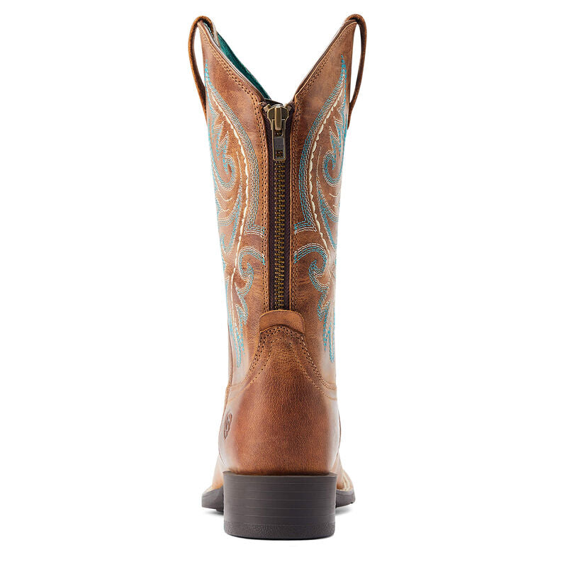 Ariat Mens Round Up Back Zip Western Boot