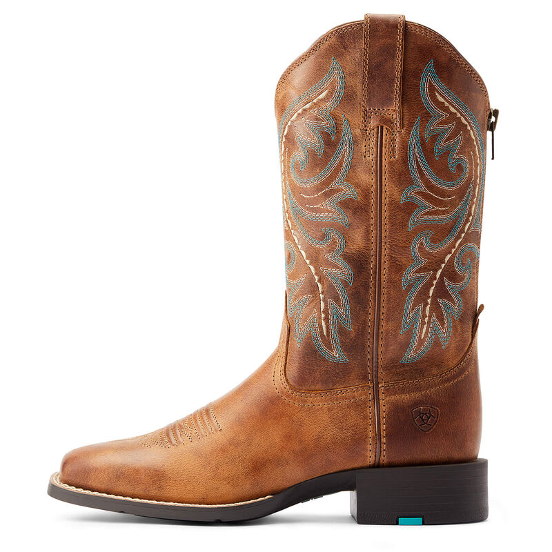 Ariat Mens Round Up Back Zip Western Boot