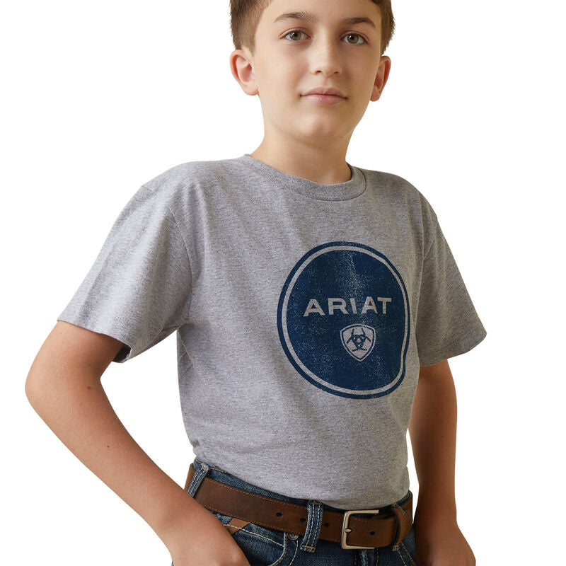 Ariat Worn Around Heather Grey Boys T-Shirt