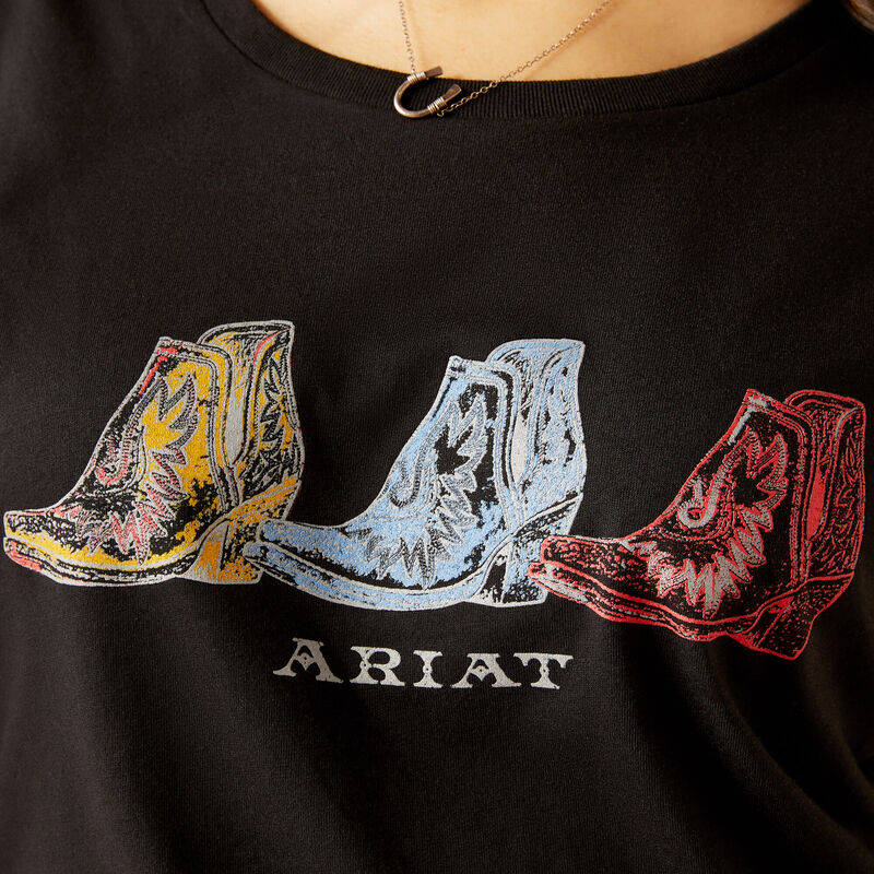 Ariat Pop Boots Black T-Shirt